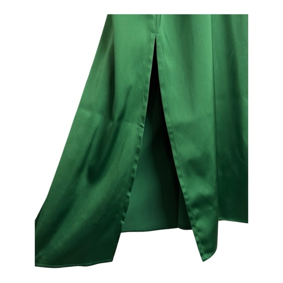 The Drop Anas Slip Dress Emerald Green Satin Midi – Size Small – New With Tags - Picture 4 of 7